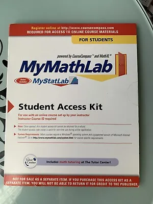 MyMathLab: Student Access Kit • $85