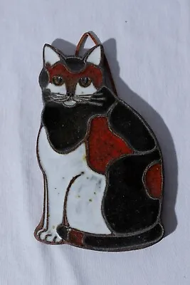 Vintage Victoria Littlejohn Ceramics Wall Hanging Plaque Stoneware Cat • $19.91