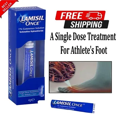 Lamisil Once 1% Cutaneous Solution - 4g | Fungal Infection Treatment FAST DELIVE • £10.99