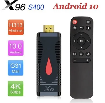 X96 S400 Mini Smart TV Stick H313 Android 10 HDMI Quad Core 8GB/16GB Mini Pc • $60