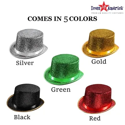 Dress Up America Top Hat For Adults - Shiny Tuxedo Magician Costume Hat • $16.99