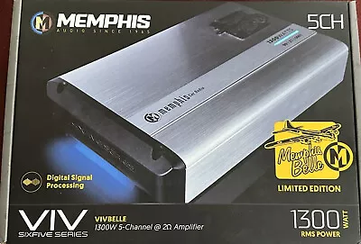 Memphis Audio VIVBELLE Limited Ed 5 Channel Amp SixFive 1300 Watts Rms/1 Ohm Sub • $699.95