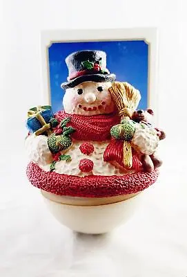 Vintage Kurt Adler Snowman Roly Poly Musical Christmas Decoration Santa's World • $30