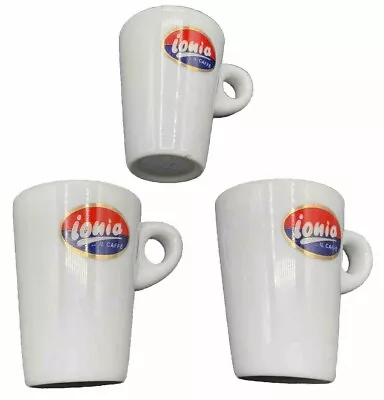 Ionia Il Caffe Coffee Cups X3 Espresso Cappuccino Lungo Restaurant Grade Quality • £27.49