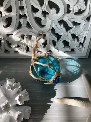 Turquoise Glass Buoys Floats 5cm-20cm Nautical Coastal Home Decor Ornament Gift • £5.50