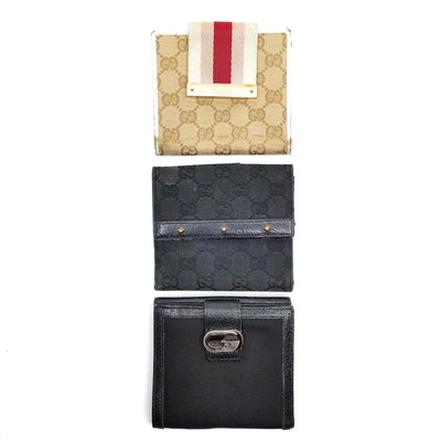 $3.25 • Buy Gucci Wallet 3 Pieces Set   Canvas Black Canvas 3601789