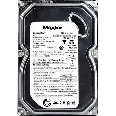 Hard Disk HDD Drive Ide Pata 35   160gb Maxtor Stm3160215a Comput • £115.27