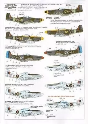 Xtradecal X72131 1/72 P-51D Mustang Mk.IV In RAF Service Model Decals • £8.50
