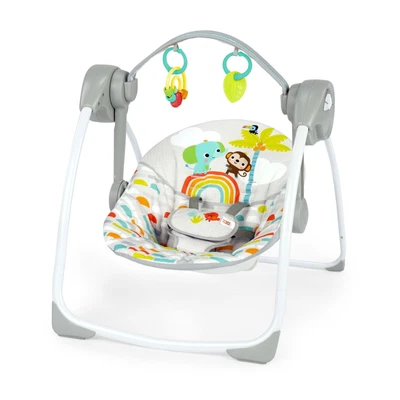 $45.98 • Buy Bright Starts Playful Paradise Portable Compact  Swing With Toys, Unisex New