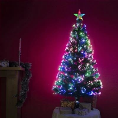 £37.99 • Buy 3FT Artificial Fibre Optic Christmas Tree Green Xmas Tree Decor Colour Changing