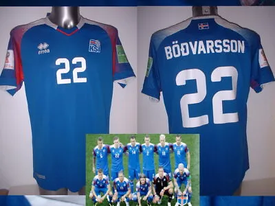 Iceland Shirt XL Errea Jersey Football Soccer BNWT Sigurðsson Finnbogason + 2018 • £54.99