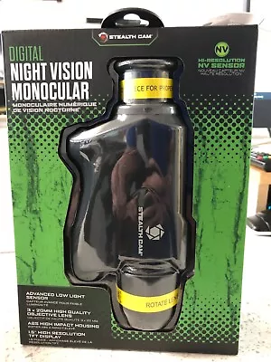 Stealth Cam STC-XNVM Digital Night Vision 9x Zoom Monocular - Black NEW! • $55