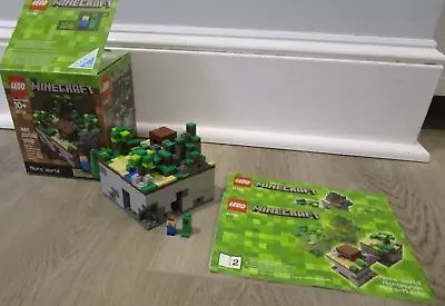 LEGO Minecraft Micro World The Forest 21102 Creeper & Steve 100% Complete • $34.99