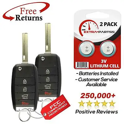 2 For 2016 2017 2018 Kia Sorento Keyless Entry Remote Flip Key Fob OSLOKA-910T • $39.95