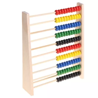 Abacus 10-row Colorful Beads Counting Kid Learning Educational Toy • £9.53