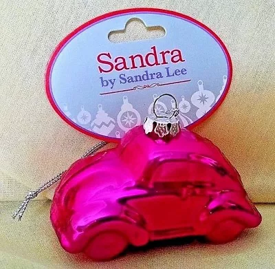 Volkswagen Ornament New Pink Glass Christmas Tree Car Holiday Decor Sandra Lee. • $12.99