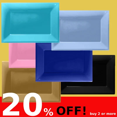 £5.99 • Buy PLATTERS Plastic Serving Platter Plates Tray Wedding Buffet Birthday Party X 3pk
