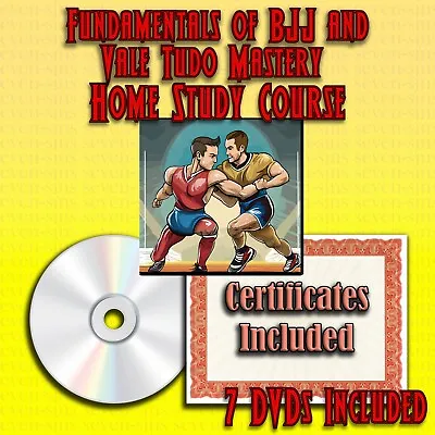 Home Study Course - Fundamentals Of Brazilian Jiu Jitsu (DVDs + Certificates) • $299.95