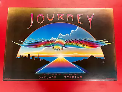 JOURNEY DEPARTURE TOUR July 27 1980 OAKLAND STADIUM ORIGINAL POSTER Steve Perry • $150