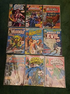 Bronze Age HORROR Marvel Comics Lot Of 9 Mid Grades • $5.50