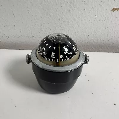 Vintage 1960s Airguide Chicago 74 Nautical Marine Boat Black Spherical Compass • $24.99