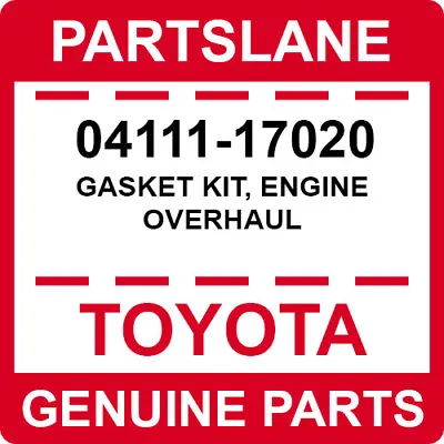 Toyota Land Cruiser 1HDT OEM Genuine Engine Head Gasket Kit Set 04111-17020 • $435.28