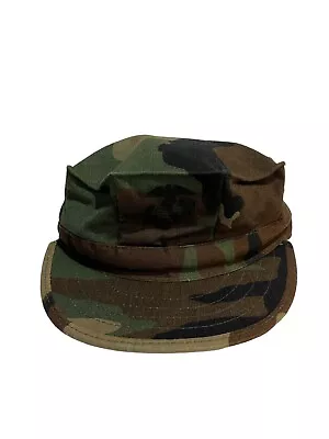 US Marine Corps USMC Woodland Camouflage Pattern 1 Utility Cover Hat Cap Small • $12