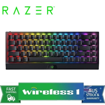 $129 • Buy Razer BlackWidow V3 Mini Wireless Gaming Keyboard Phantom Edition (Yellow Swi...