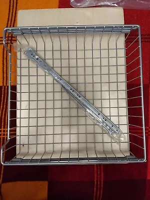 New  Cabinet Pull Out Wire Basket Drawer With Rail 45 X 45 X 10 Cm • £26