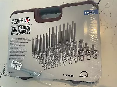 New Matco 75 Pc ADV Master Bit/Torx Socket Set In Storage Case & Tire Gauge • $170