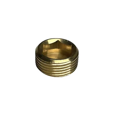 3/4  NPT Male Brass Internal Hex Head Socket Pipe Plug End Cap • $7.99
