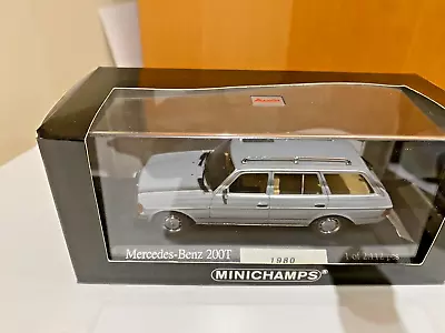 Minichamps 430 032216; 1980 Mercedes Benz 200T 1980 - Grey - Excellent Boxed • £24