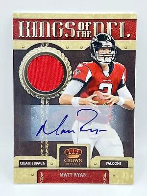 2011 Panini Crown Royale Matt Ryan Kings Of The NFL Patch Auto /20 Falcons • $59.99