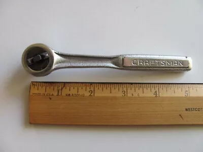 Vintage  Craftsman V 43178 1/4” Drive Thumb Wheel Socket Ratchet • $23.99