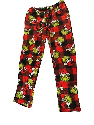 Dr. Seuss Christmas Grinch Fleece PJ Bottoms Size Large Holiday • $10.20