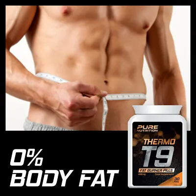 Pure Nutrition T9 Thermo Fat Burner Pills – Lose Body Fat Fast Bodybuilding • £25.99