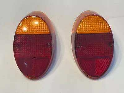 Pair Of Volkswagen VW Bug Beetle EURO Rear Tail Light Lenses Left & Right 62 -67 • $30