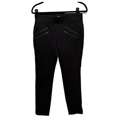 Victoria’s Secret Black Moto Style Black Pants Leggings Size 6 • $20