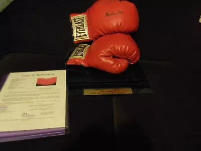 Signed Muhammad Ali Boxing Gloves With Stand And Letter Of Authenticity • £1767