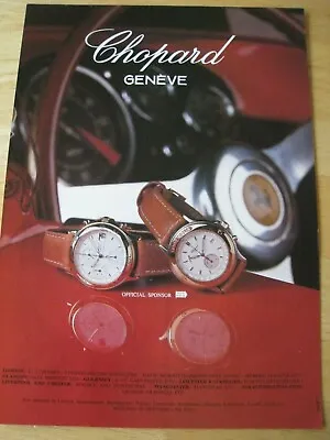 £1.99 • Buy Chopard Mille Miglia Sporting Watch Poster Advert Ready Frame A4 Size File K