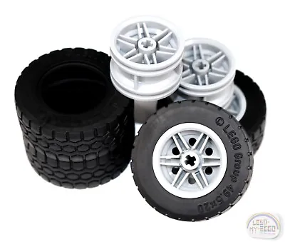 LEGO Technic - 4 X Tire Kit - 49.5x20 LBG Rims - New - 15413 56145 Wheel • $18.48