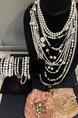 VTG Mod 25 + Natural  Cultured Pearl Necklaces  Bracelets And Earrings • $225