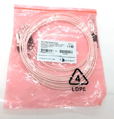 QSFP+ To 4 SFP+ 40G/10G Breakout Direct Attach Copper Cables 30AWG 2M SIEMON • $40
