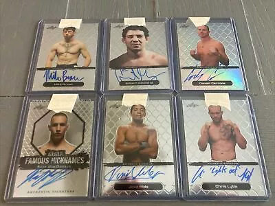 UFC 6 Card Auto Lot • $125