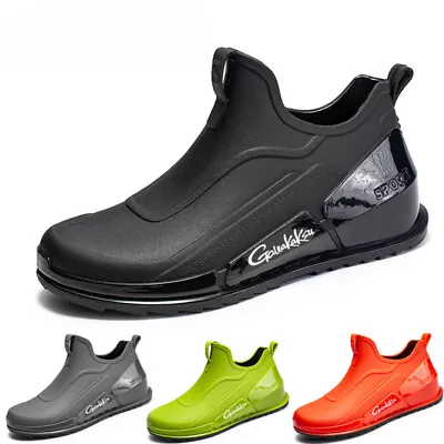 Men's Fishing Water Shoes Anti-slip Rain Shoes Outdoor Waterproof Shoes Rubber • $33.43