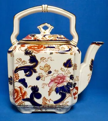 Mason's Ironstone Blue Mandalay Large Teapot Kettle • £21