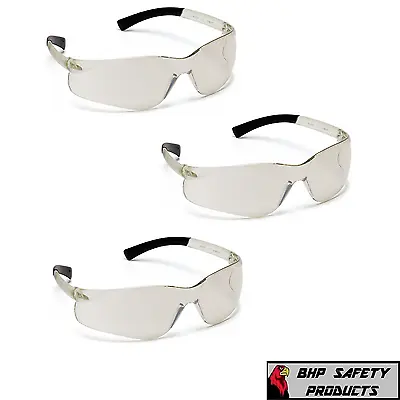 Pyramex Ztek Safety Glasses I/o Mirror Indoor/outdoor Lens S2580s (3 Pair) • $8.75
