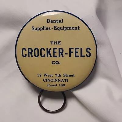 Vintage Crocker-Fels Dental Supply Co Advertisng Mirror Cincinnati Ohio RARE • $12.99