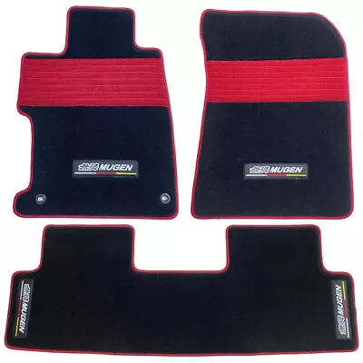 For 12-15 Honda Civic SI Coupe MUGEN Floor Mats Carpets Rear Front Black Nylon • $133.20