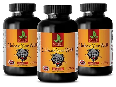 Male Enhancement Pills - UNLEASH YOUR WOLF - Sexual Supplement - 180 Capsules • $89.18